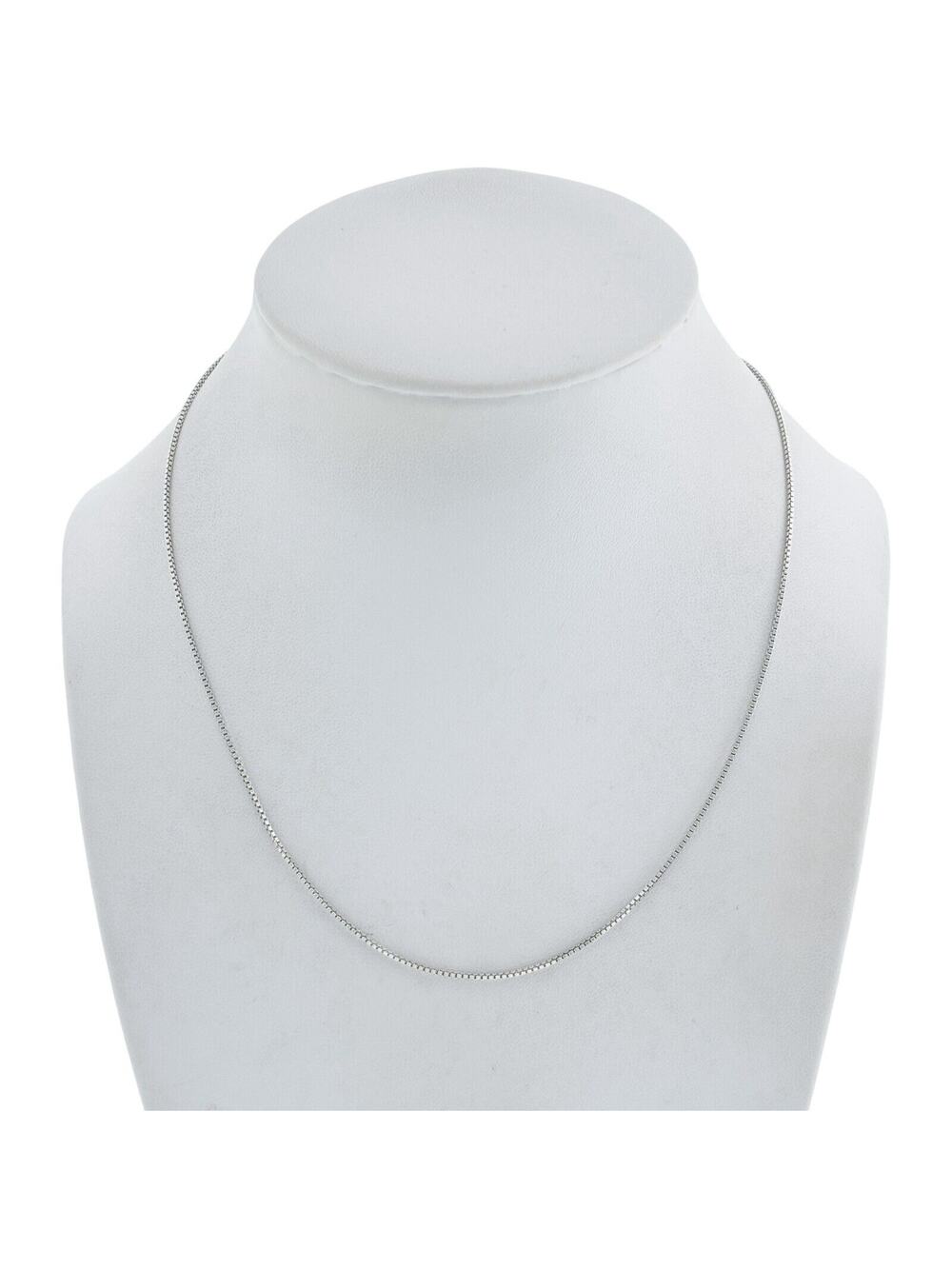 Vintage NC Sterling Silver 925 1.1mm Box Chain Necklace 16.75"